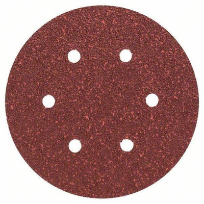 Juego de hojas de lija Bosch de 5 piezas para lijadoras excéntricas perforadas de 150 mm - grano 40