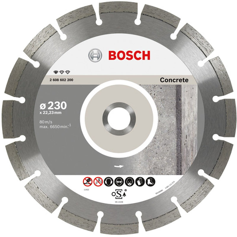 Bosch - disco de corte diamantado estándar para hormigón 150 x 22,23 x 2 x 10 mm