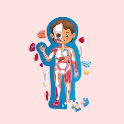 Puzzle Hape sul corpo umano - Puzzle anatomico da 61 pezzi con organi 3D e poster, a partire da 3 anni