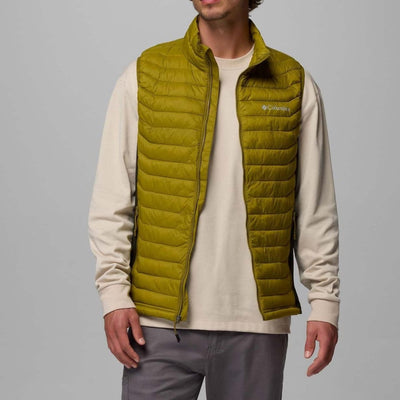 Gilet ibrido da uomo Columbia Powder Pass™ - gilet ibrido - verde muschio, greenscape
