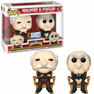 Funko the muppets waldorf statler figuras de vinilo (juego de 2) pop unisex! - neutro - estándar