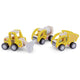 New classic toys ® houten speelgoedvoertuigen - bouw - 3 stuks
