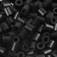 Perline termoadesive Nabbi, misura 5x5 mm, misura buco 2,5 mm, media, nero (32220), 6000 pezzi 1 scatola