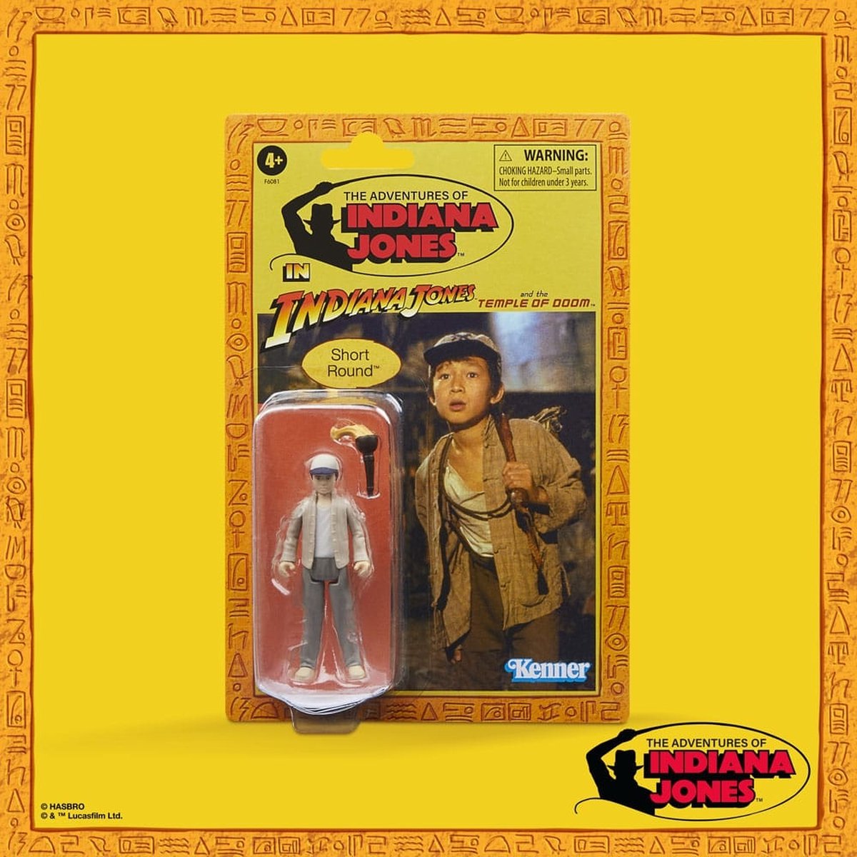 Hasbro indiana jones retro collection action figure short round (temple of doom) 10 cm