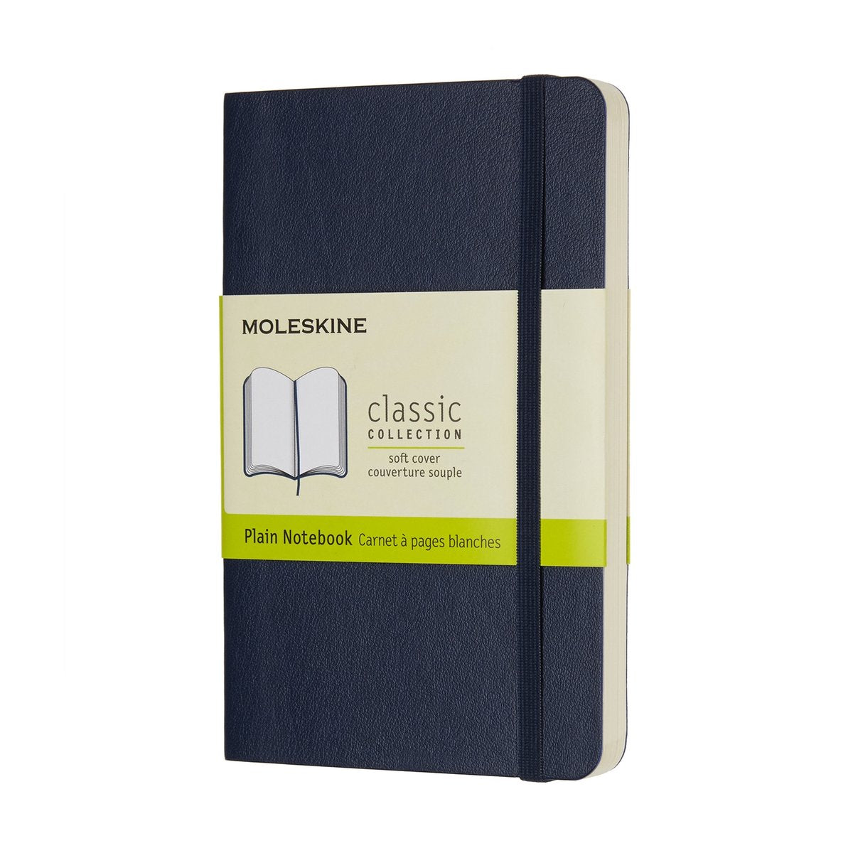 Moleskine classic notitieboek - pocket - softcover - blanco - saffier blauw