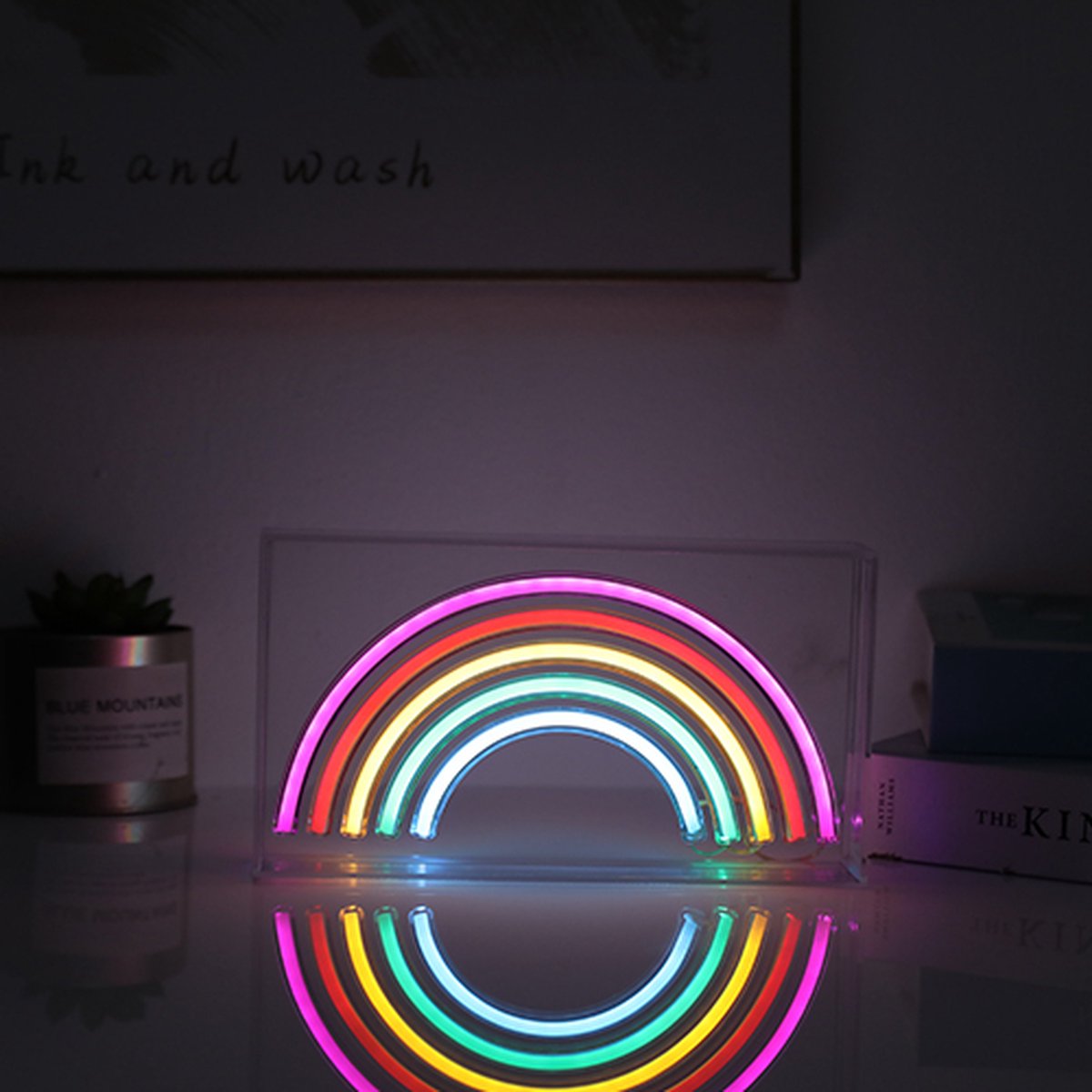 I-totall itotal - neon led light rainbow - sfeerverlichting - wandlamp - ideaal voor studenten - mancave - decoratie - xl2764