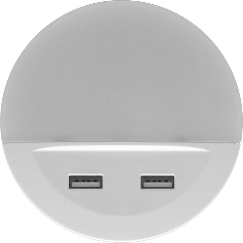 Luz nocturna Ledvance LED: para enchufe, lunetta USB 13 W, 220…240 V, ángulo de haz: 120, blanco cálido, 3000 K, material del cuerpo: policarbonato (PC) acrilonitrilo butadieno estireno (ABS), IP20