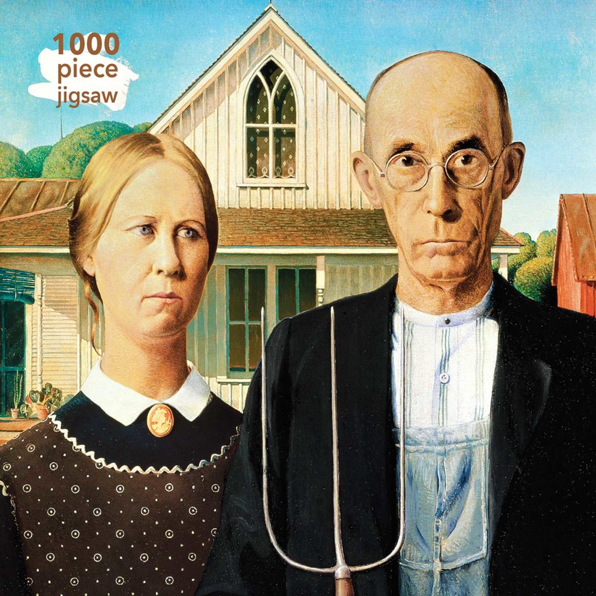 Puzzle per adulti Grant Wood: American Gothic: 1