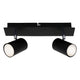 Briloner run - faretto da soffitto - faretti a plafone con 2 luci - ruotabile - lampada da soffitto - gu10 - max. 40 watt - nero