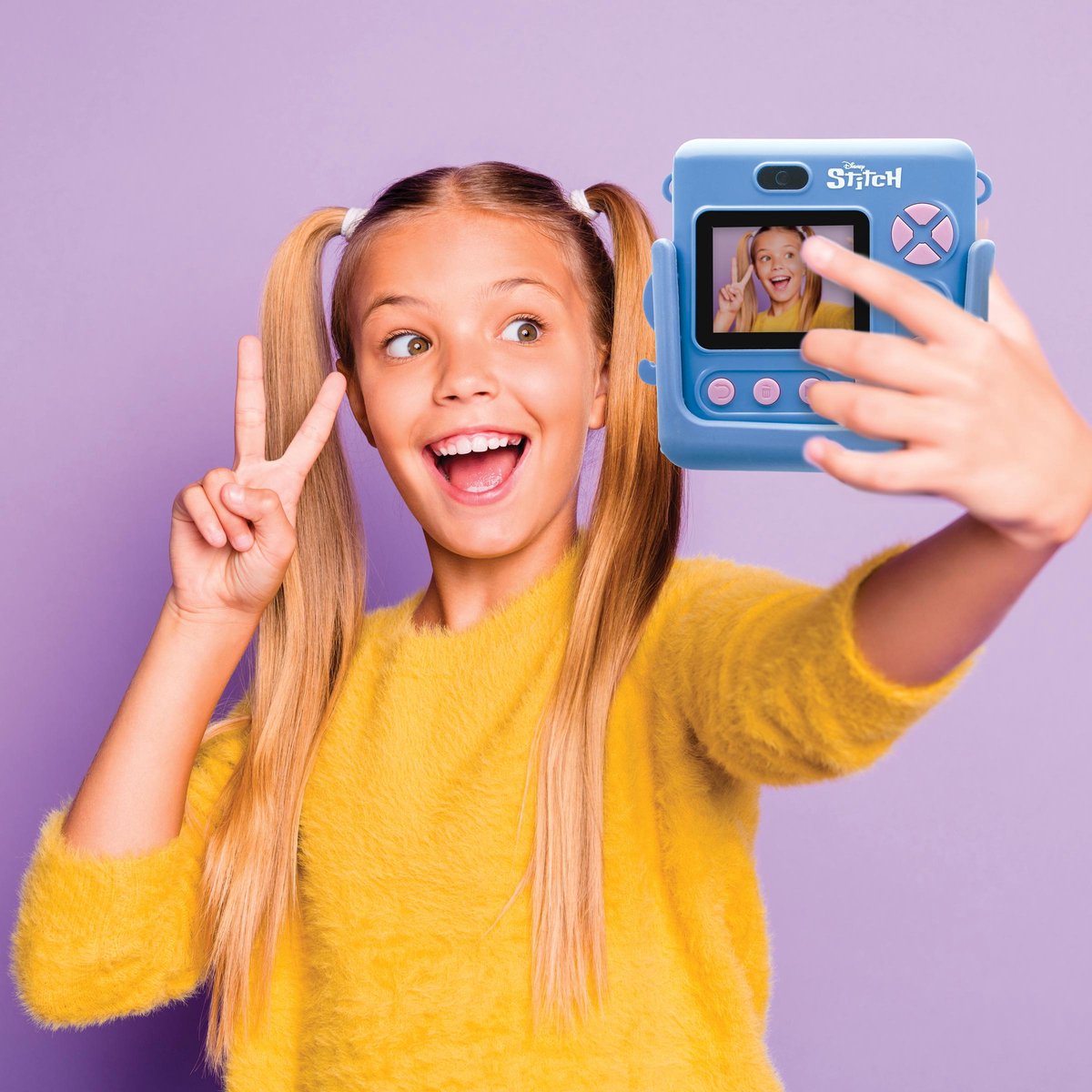 Lexibook starcam® print, paquete de cámara con impresora instantánea, 4 rollos de papel, correa para el cuello, funda de silicona con puntadas 3D y kit de ajuste