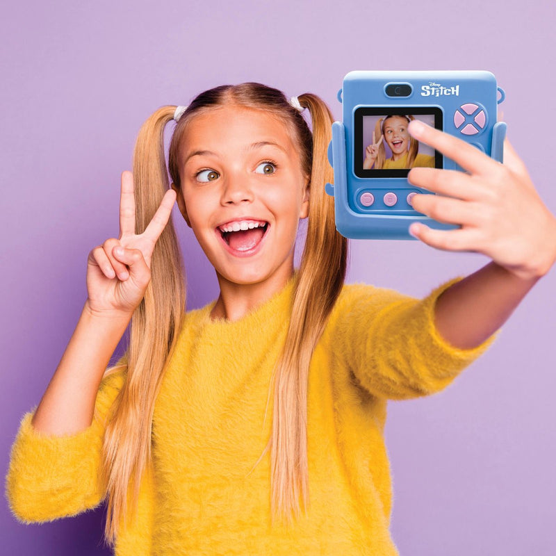 Stampa Lexibook starcam®, pacchetto fotocamera con stampante istantanea, 4 rotoli di carta, tracolla, custodia in silicone con punto 3D e kit di regolazione