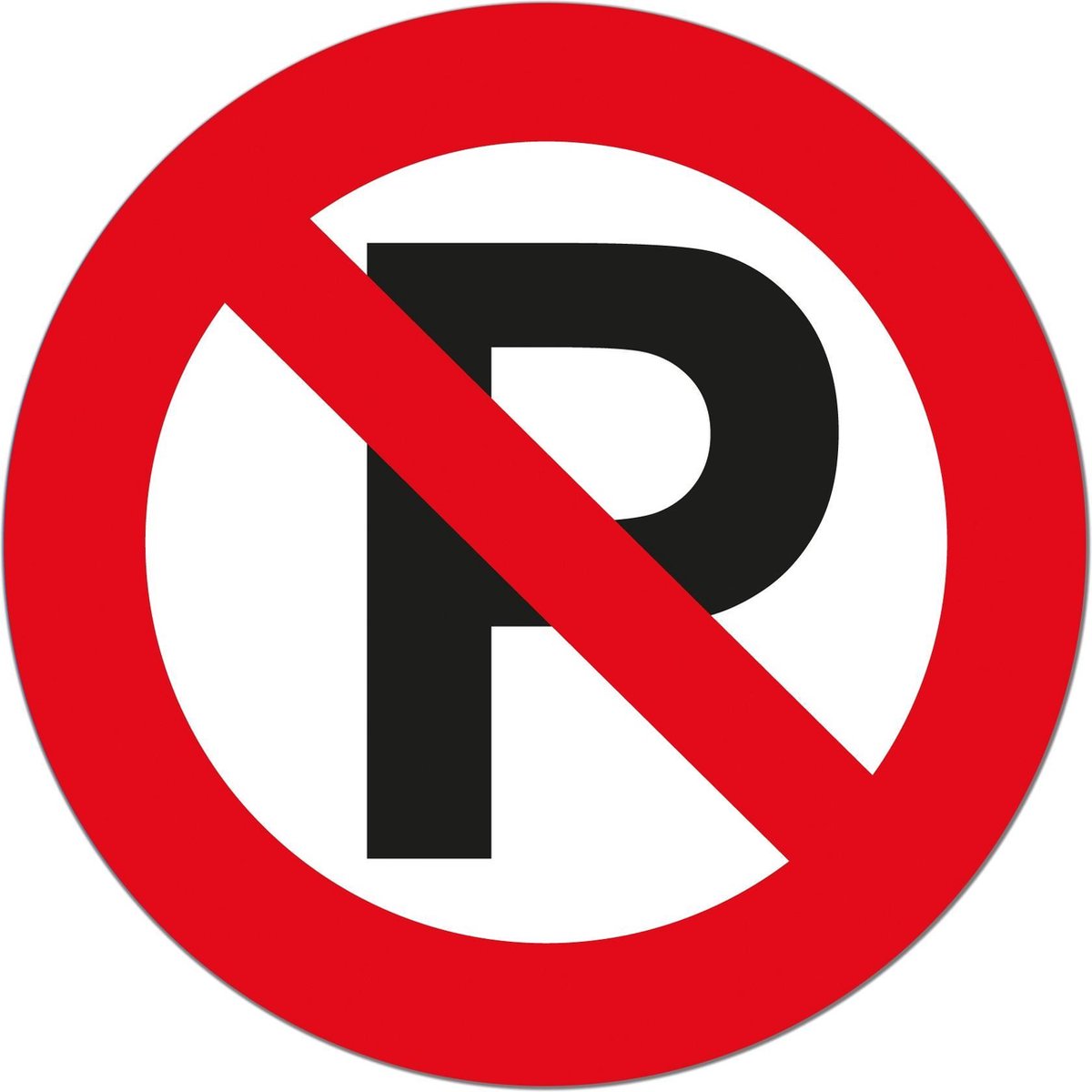 Prohibido estacionar con adhesivo Carpoint