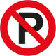 Prohibido estacionar con adhesivo Carpoint
