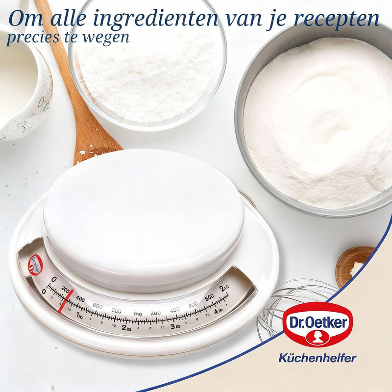 Báscula de cocina analógica Dr. Oetker - diámetro 17 cm