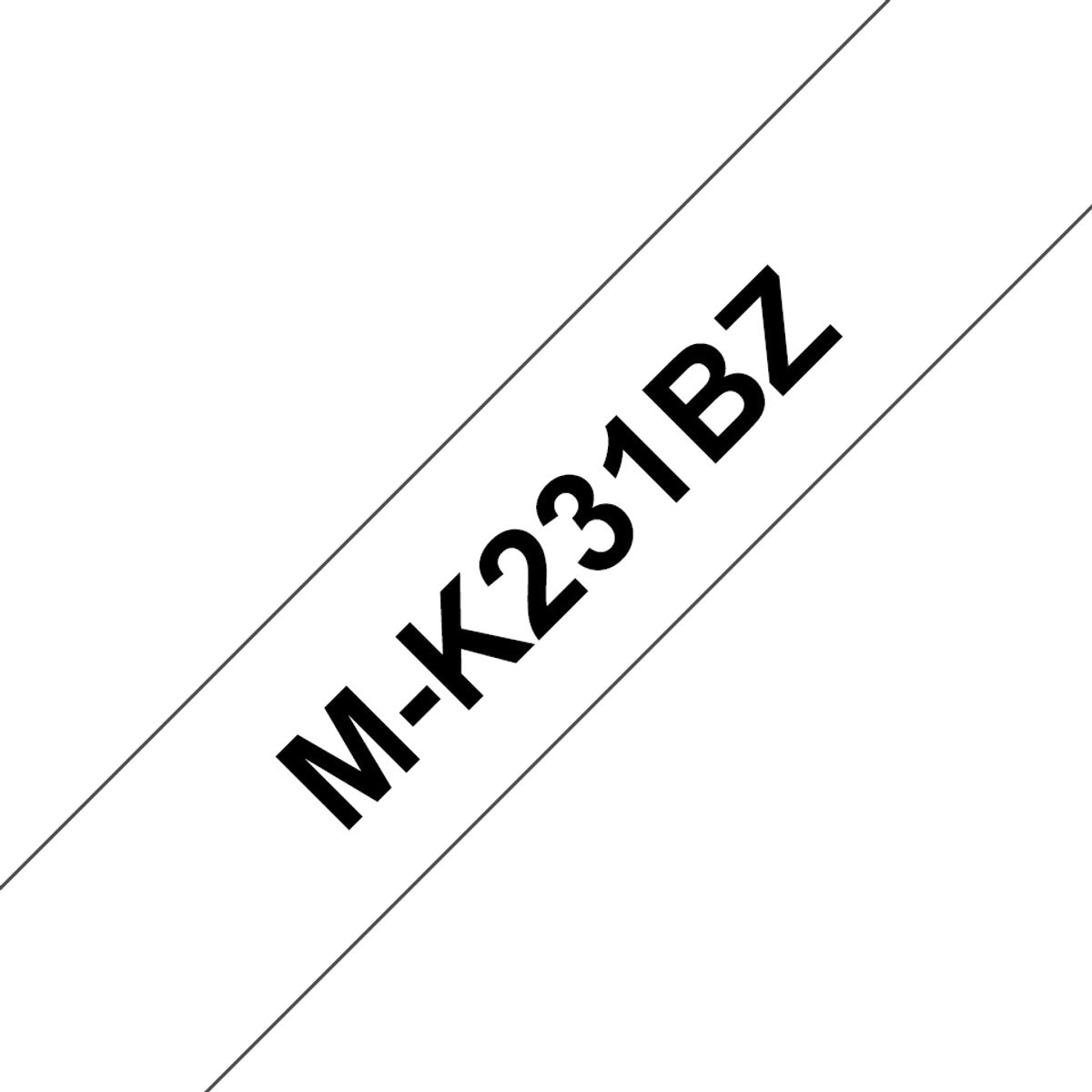 Brother mk-231bz - 12mm - nero su bianco per pt-55pt pt-65 -75 -80 bb4