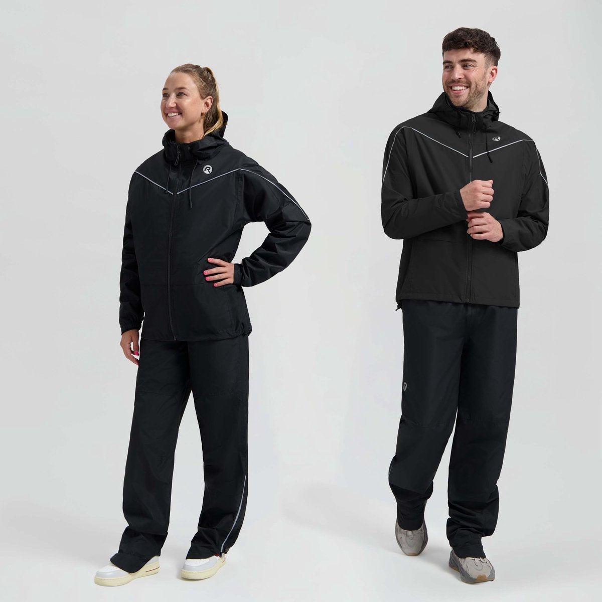 Tuta antipioggia essenziale per pendolari Rogelli unisex - impermeabile - nera - m