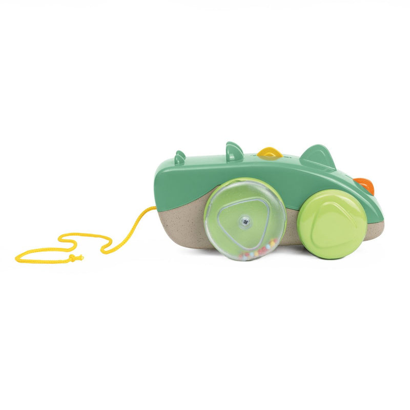 Chicco coccodrillo da trascinare giocattolo da passeggio eco+ sostenibile con suono (10-36 mesi)