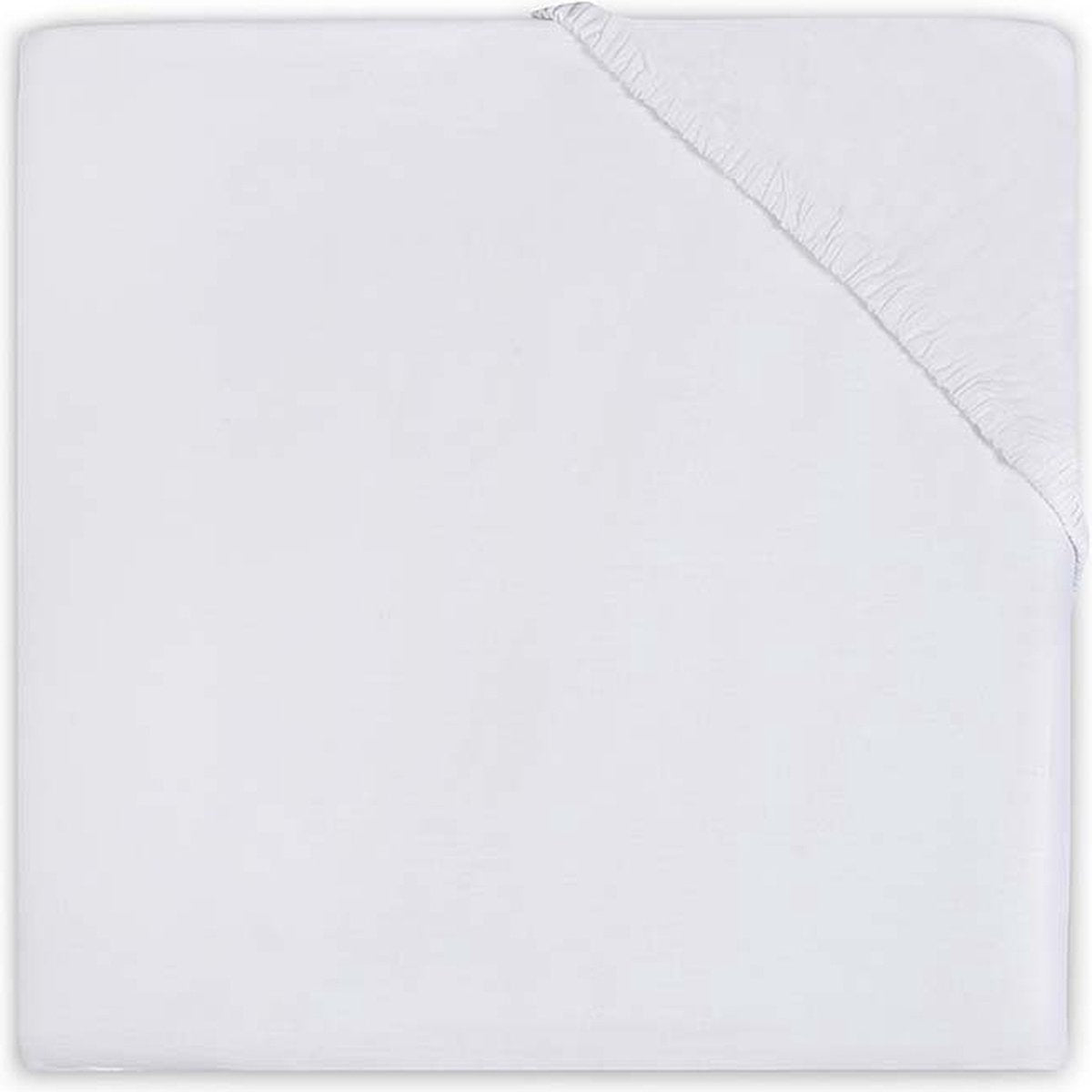 Jollein lenzuolo con angoli per culla cotone 40x80 90 cm - bianco