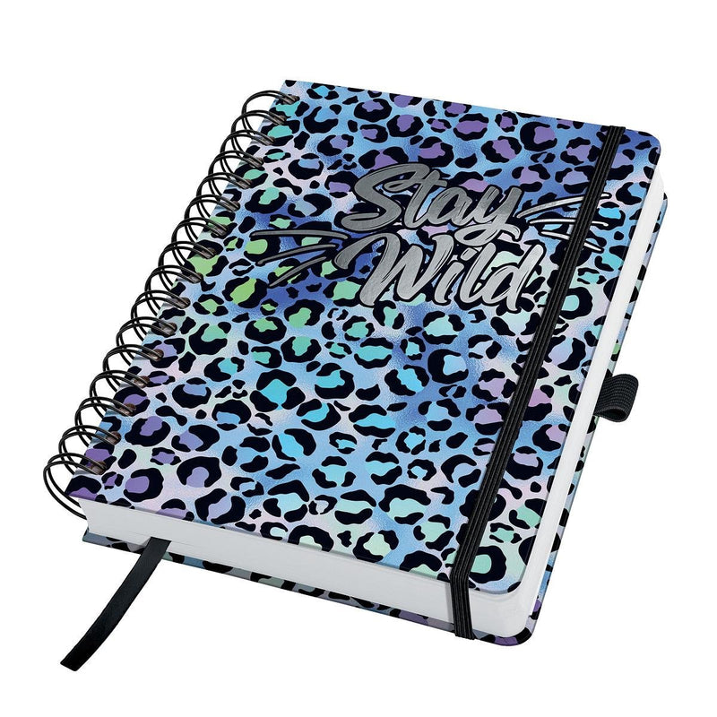 Cuaderno espiral sigel - jolie - a5 - 240 páginas - papel de 120 gramos - en blanco - azul leo love - si-jn652