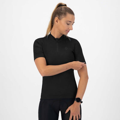 Maglia ciclismo Rogelli core donna - maniche corte - nera - m