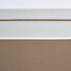 Lenzuolo per culla Meyco Baby Piping - tortora - 100x150 cm - 0,3 tog