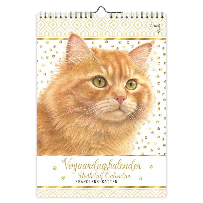 Calendario de cumpleaños del gato franciens jeroen - a4