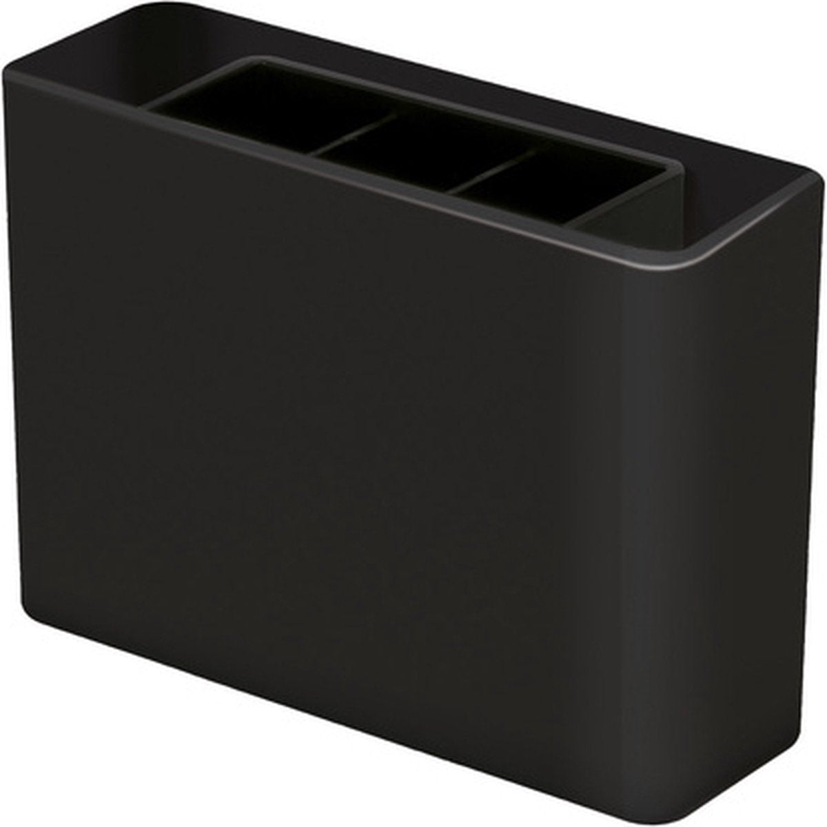 Estuche para bolígrafos Han - línea inteligente - 3 compartimentos - negro brillante - ha-92120-13
