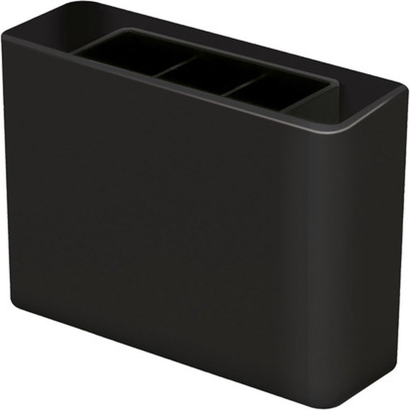 Portapenne Han - linea smart - 3 scomparti - nero lucido - ha-92120-13