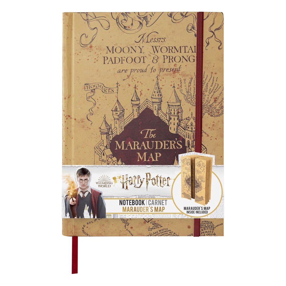 Cinereplicas harry potter notebook a5 marauder's map cream