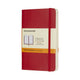 Taccuino classico Moleskine - tascabile - copertina morbida - a righe - rosso