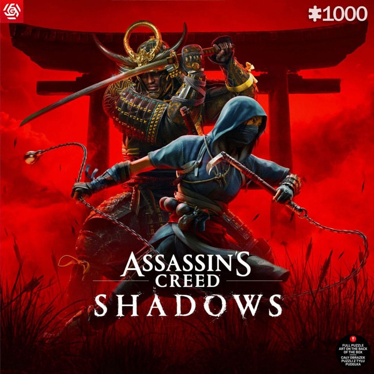 Good loot assassin's creed shadows - naoe yasuke puzzel - puzzel 1000 stukjes