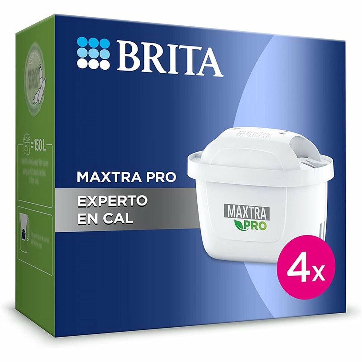 Brita maxtra pro filtro de agua experto cal 4 unidades transparente