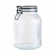 Tarro de conserva para caldo Alpina - transparente - vidrio estriado - 20x14cm - 1,9l