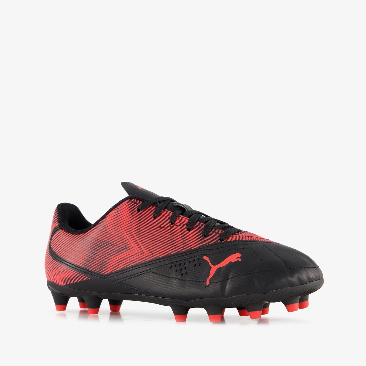 Puma rapid fg ag jr calzado deportivo unisex - negro-ultra rojo