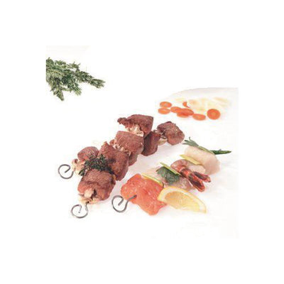 Spiedini di shish kebab Gefu piccante - 4 pezzi - spiedini per barbecue in acciaio inossidabile - 23 cm