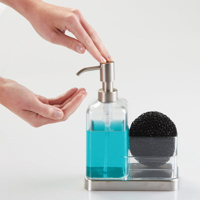 Dispenser di sapone da cucina Idesign con supporto - forma