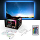 B.K. luce - striscia LED - 2 metri - con RGB - USB per auto - con telecomando - autoadesiva - per TV PC - accessori gaming
