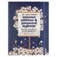 Comellopeter pauper peter pauper internet password logbook - falling blossoms - met elastieksluiting - large 16x21 cm