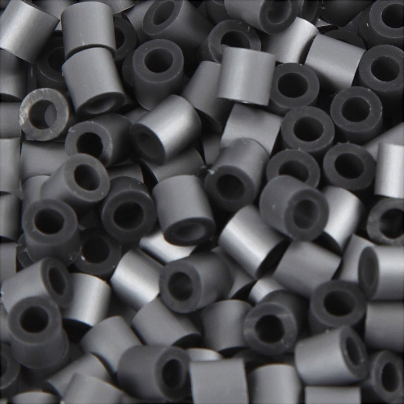 Perline termoadesive Nabbi, misura 5x5 mm, misura buco 2,5 mm, media, argento (32262), 6000 pezzi 1 scatola