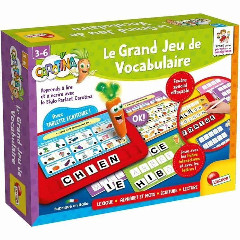 Lisciani carotina stylo parlant le grand jeu de vocabulary