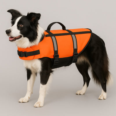 Chaleco salvavidas para perros Flamingo - chaleco salvavidas para perros - chaleco salvavidas para perros l - chaleco salvavidas marino - naranja fluorescente