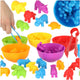 Ikonka safari sugli animali apprendimento educativo a contare montessori 36el. - uni
