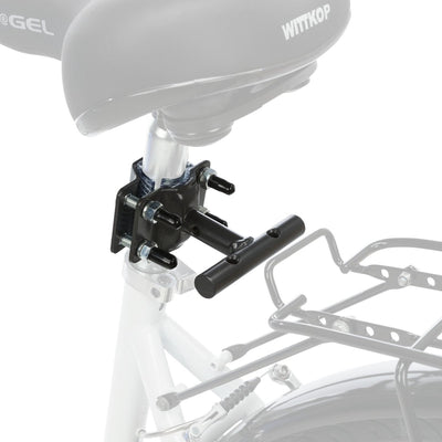 Trixie soporte para tija de sillín en forma de T 12860 - repuesto para soporte de bicicleta - apto para ambos lados