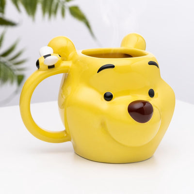 Taza Paladone Winnie the Pooh – Taza de té clásica de Disney con licencia oficial de Pooh Bear Honey Bee, ideal para té o café, cerámica de cocina de Disney, 350 ml (11 fl oz) –