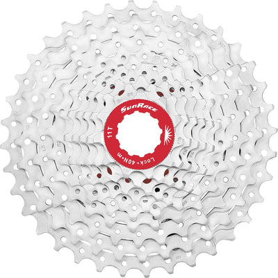 Sunrace 10 Cassette de velocidad 11-36t. Plateado csmx0