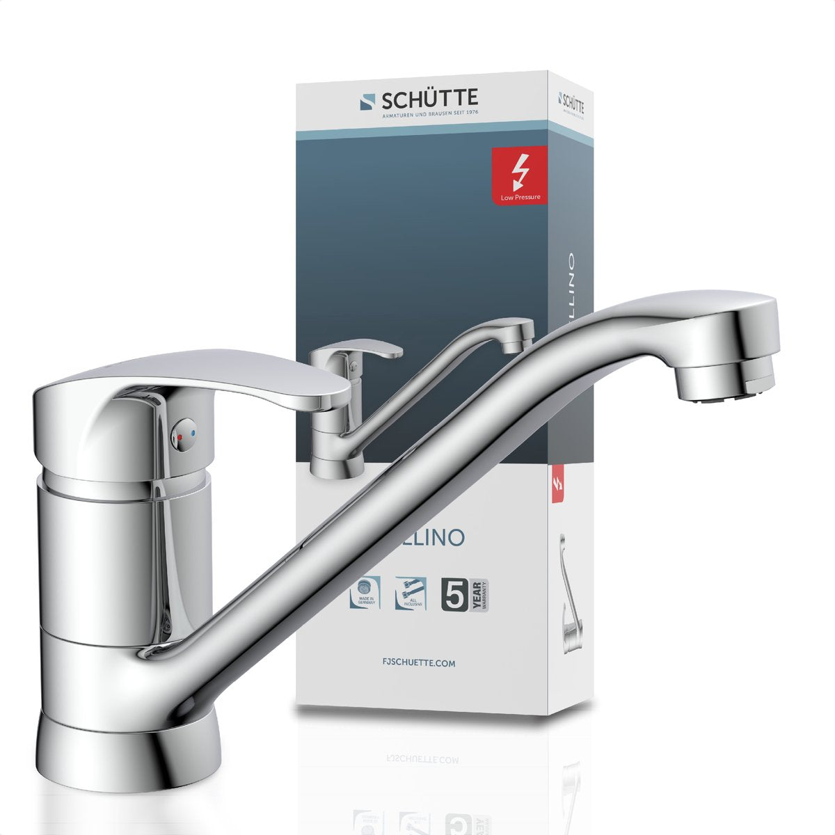 Schütte Schütte One -Button Mixer Cellino de baja presión cromado
