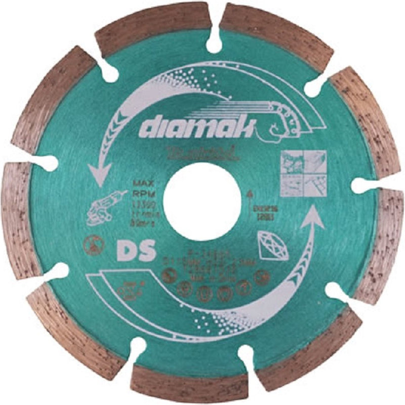 Makita diamak - disco de corte de diamante - para hormigón, mármol, pizarra, ladrillo blando, piedra de cemento - 115 mm