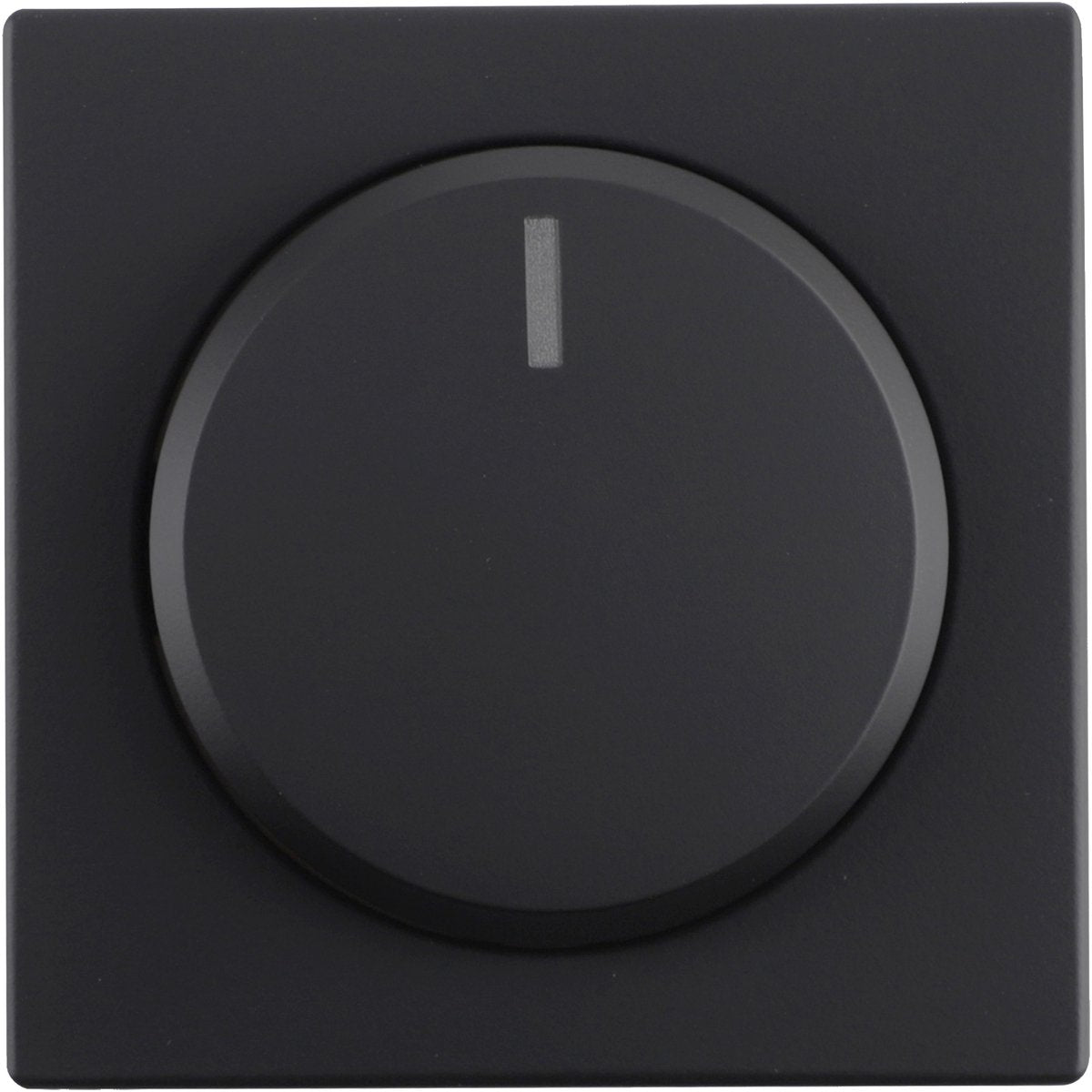 Busch-jaeger - zwarte dimmerknop - future linear - centraalplaat dimmer