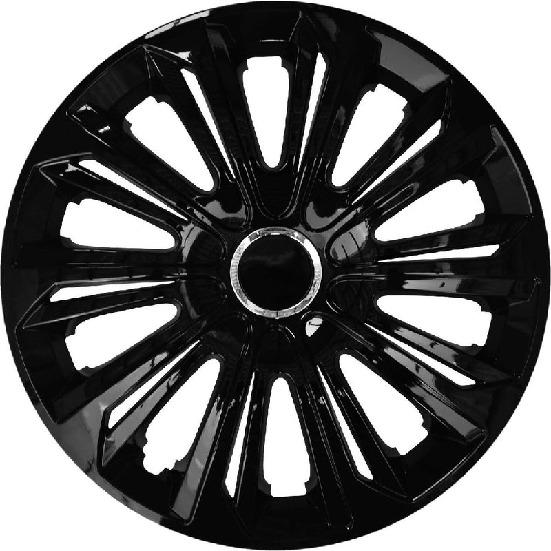 Nrm extra forte - coprimozzi 14 pollici - set da 4 pezzi - nero