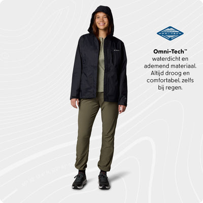 Chaqueta Columbia Pouring Adventure™ III para mujer - Negro - Talla XS